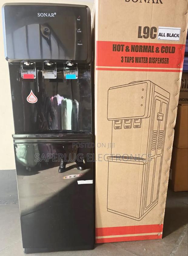 Sonar L9c Model - 3 Taps All Black Design Water Dispenser