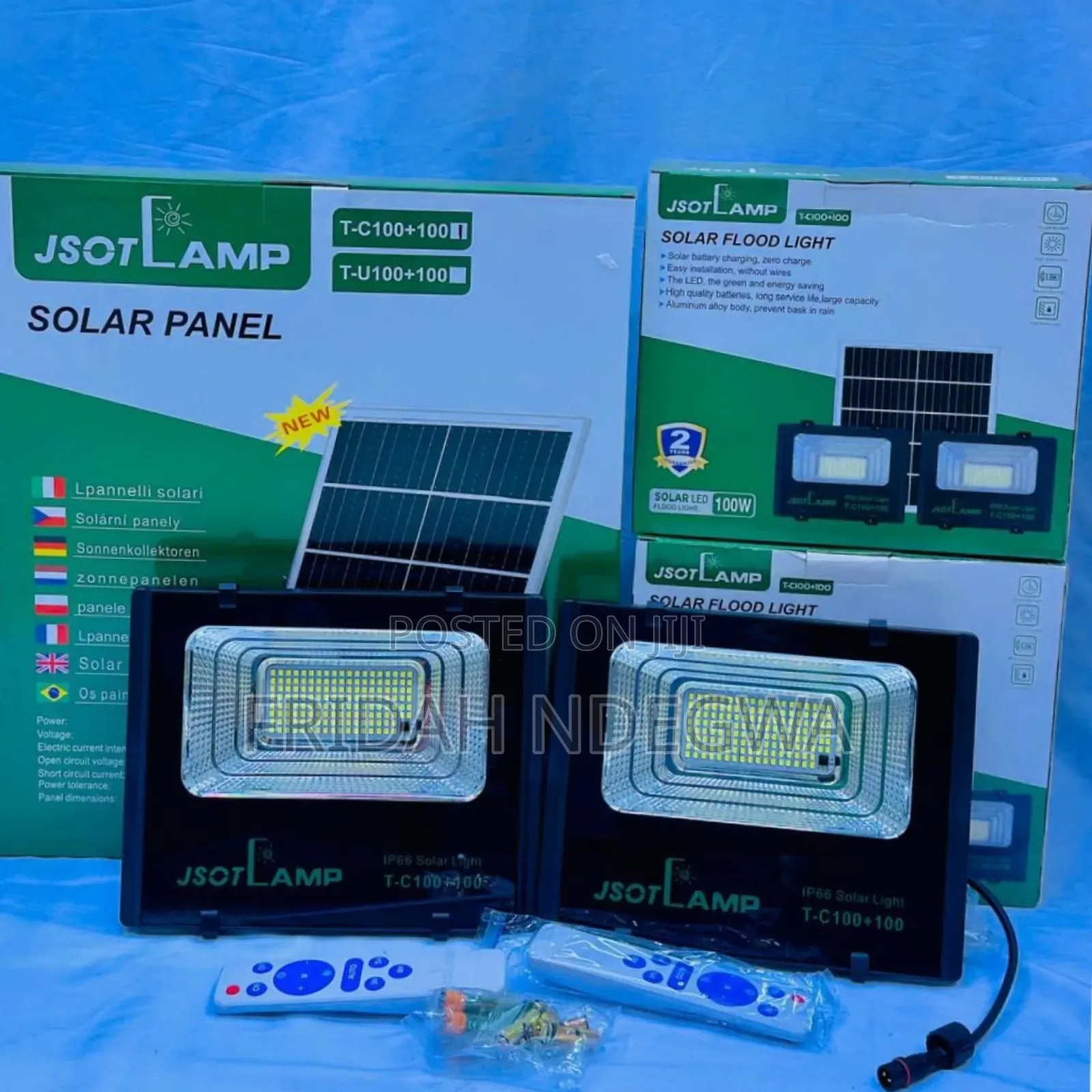 Jsot Lamp
Solar Floodlight 2 in 1 300+300wats