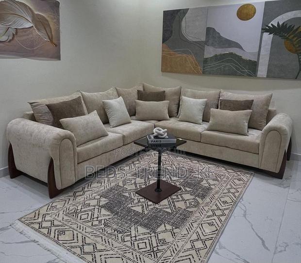 Standard Cushy 6 Seater L Sofa