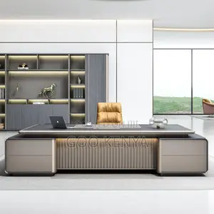 Office Desk; 1.8meter L-Shaped Executive Desk With Lockable Drawers