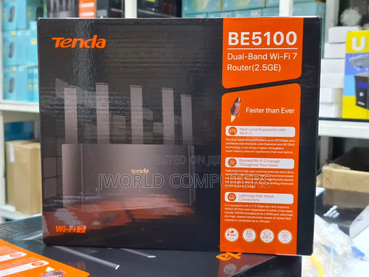 Tenda Be5100 Dual Band Wi-Fi 7 Router (Re6l Pro)