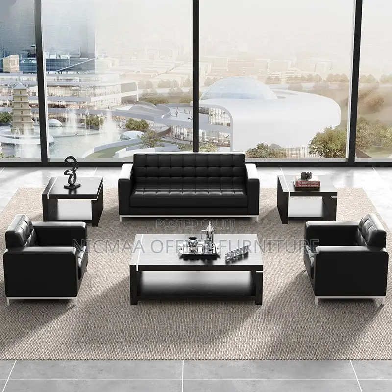 5-Seater Executive Modern Office Elegance Waiting Sofa