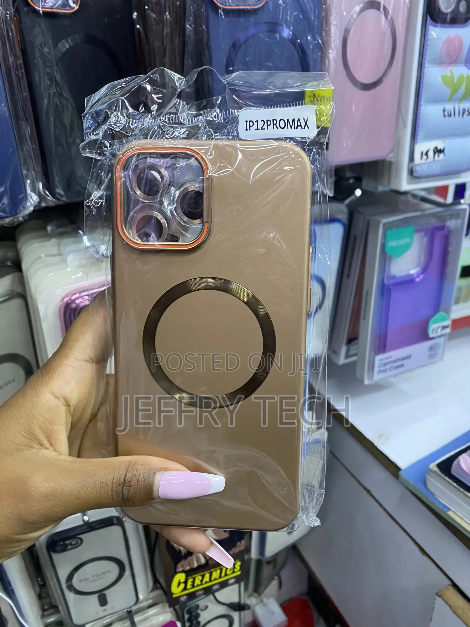Aqsdf Magnetic Case for iPhone 12 Pro Max With Lense Protector /Stand