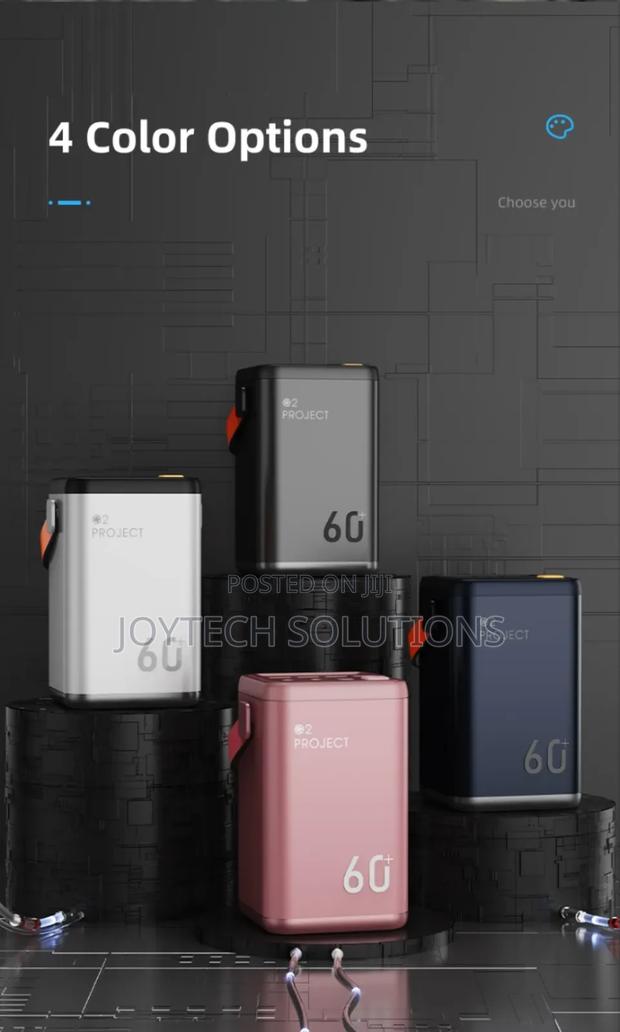 60000mah High Capacity Power Bank Fast Charging Long Lasting Battery
