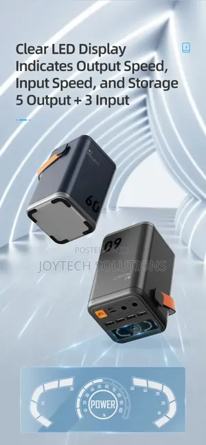 60000mah High Capacity Power Bank Fast Charging Long Lasting Battery