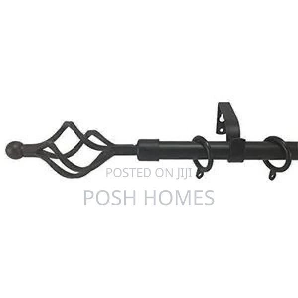 Black Extendable Curtain Rods