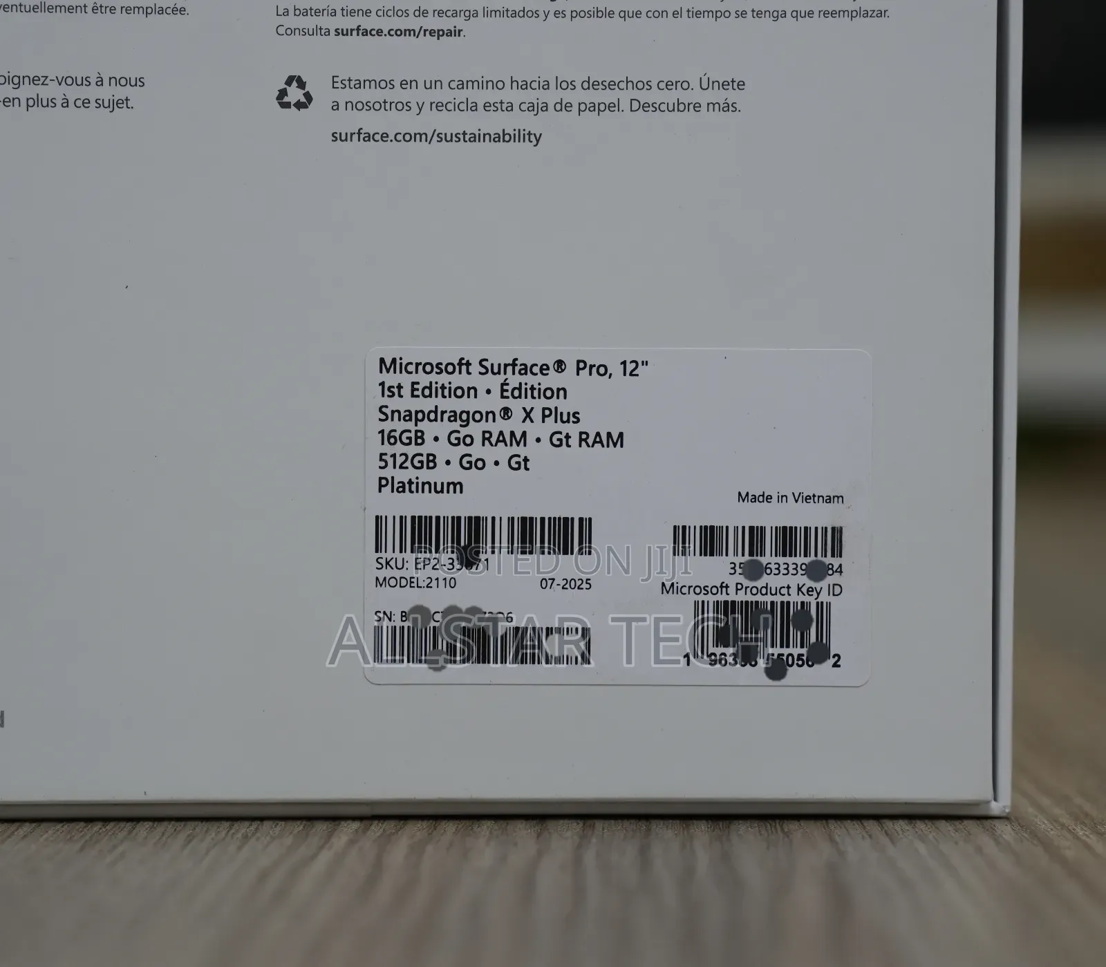 New Laptop Microsoft 16GB Qualcomm Snapdragon X Plus SSD 512GB