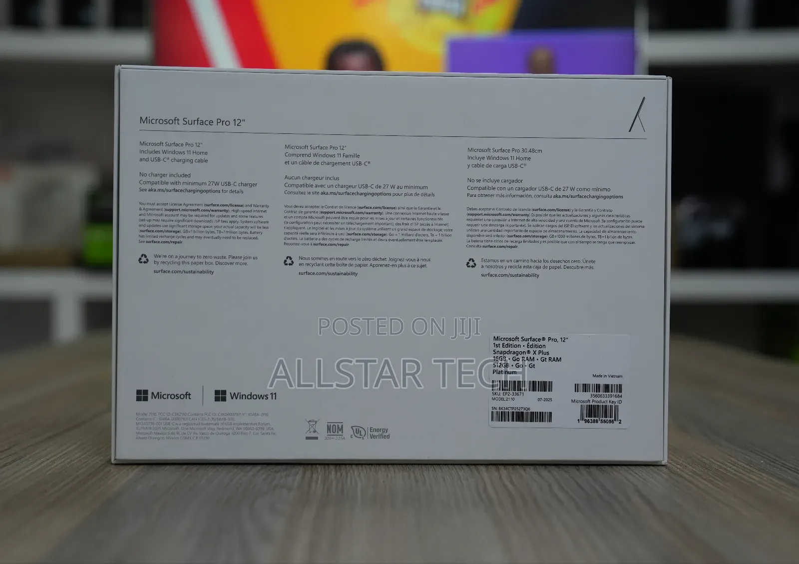 New Laptop Microsoft 16GB Qualcomm Snapdragon X Plus SSD 512GB