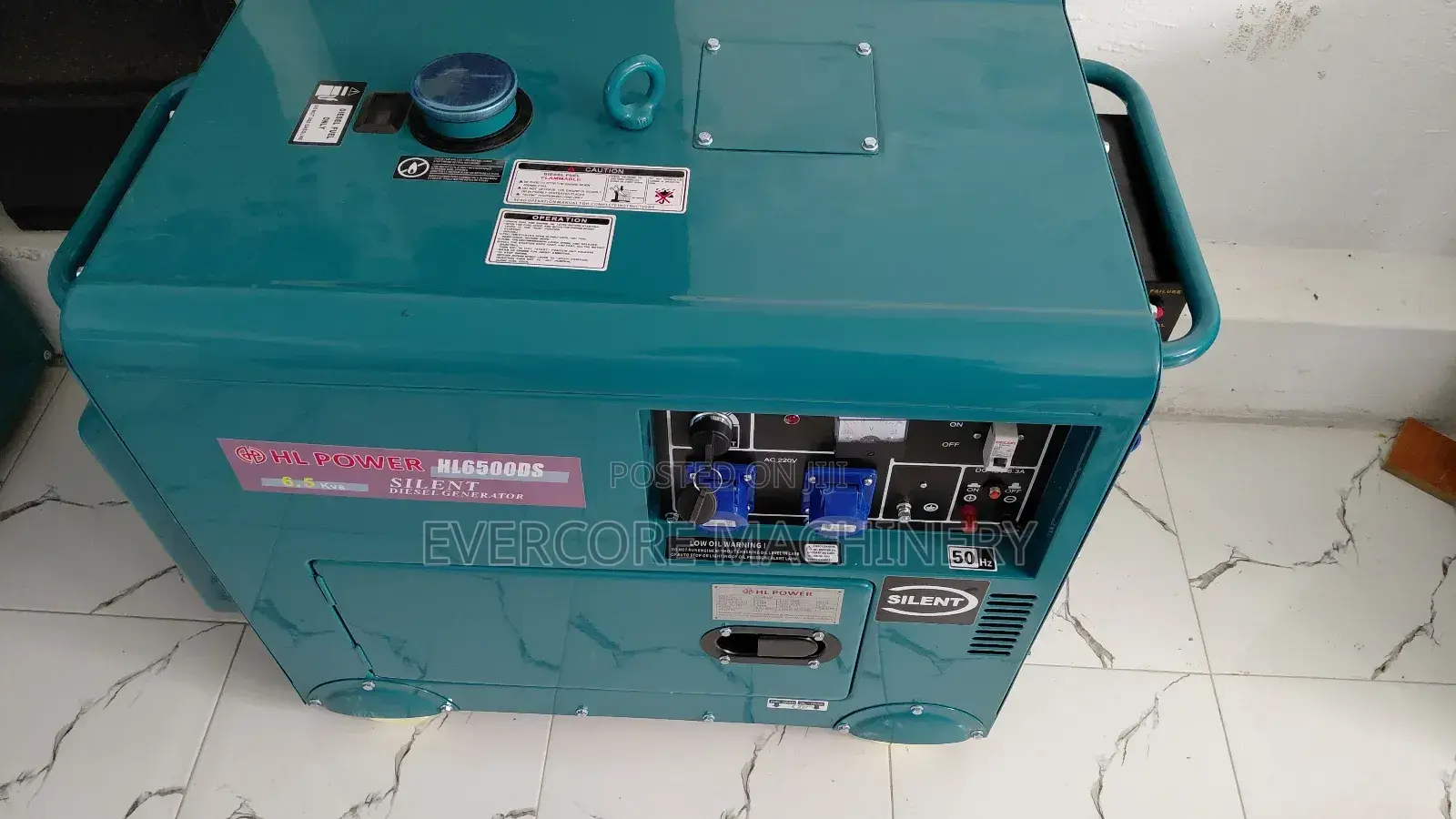 Hl Power 6.5kva Diesel Silent Generator With Inbuilt Ats.