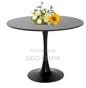 Home Coffee Table; Round Shaped White Marble Balcony and Dining Table