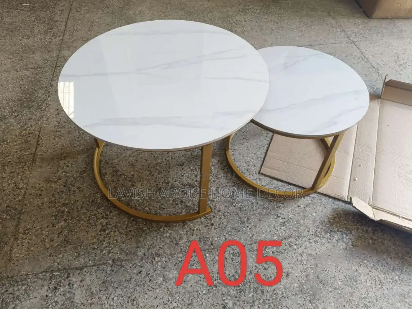 Luxury Pure Marble Top Nesting Coffee Tables