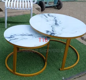 Quality Glass Top Nesting Table