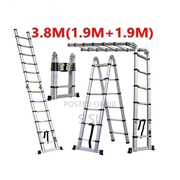 Double Telescopic Ladder 3.8m in Kenya - Nairobi