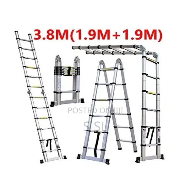 Double Telescopic Ladder 3.8m in Kenya - Nairobi