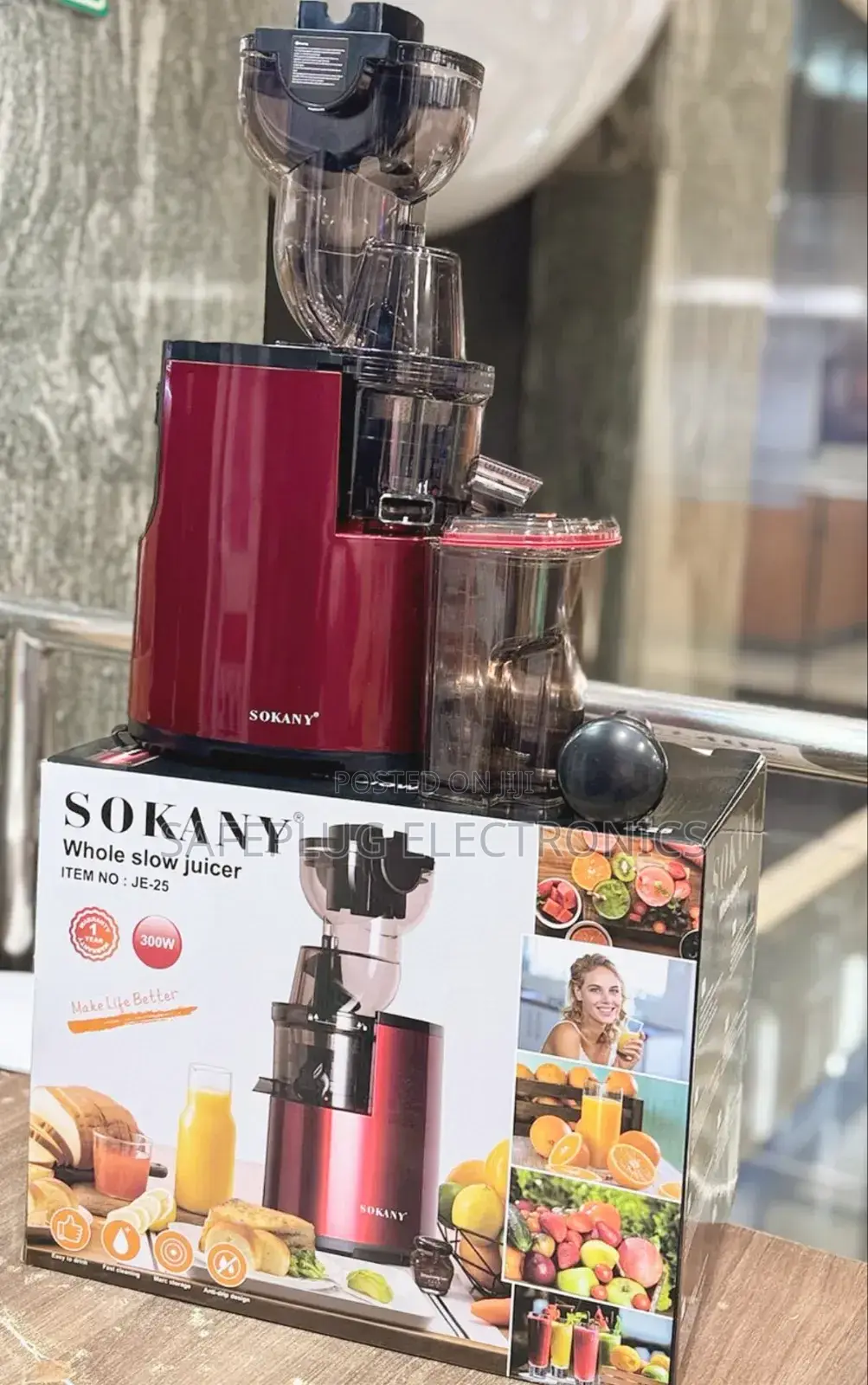 Sokany Slow Juicer - 300watts Anti-Drip Design