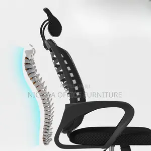Mesh Back With Headrest Secretarial Seat