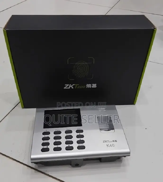 Zkteco K40 Biometric Time Attendance Terminal With Control Terminal
