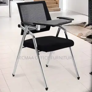 Multipurpose Mesh-Back Chair With Writing Tablet