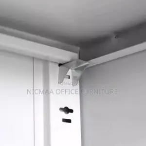 Modern Steel Office Cabinet With Glass Doors