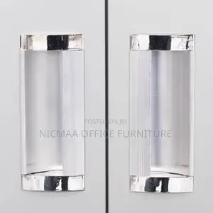 Modern Steel Office Cabinet With Glass Doors