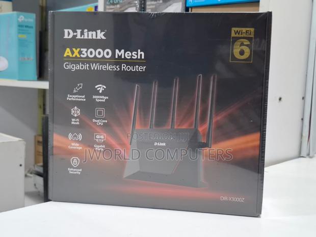 D-Link Ax3000 Mesh Gigabit Wi-Fi 6 Router - Dir-X3000z