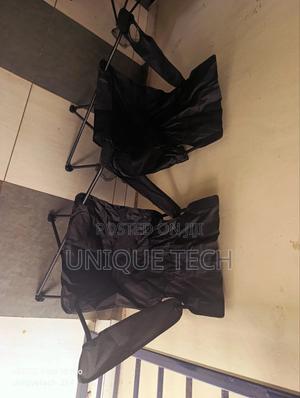 Portable Foldable Camping Chair With Armrest and Cup Holder - main view