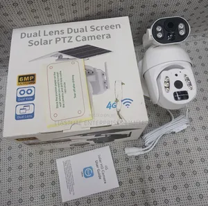 6mp Dual Lens Solar PTZ Camera: 4g Sim Card Enabled for Remote Sites