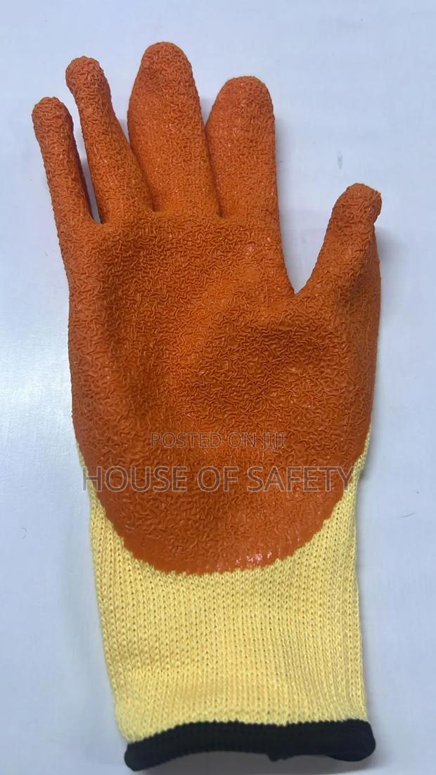 Versatile Use Diamond Grip Gloves Orange