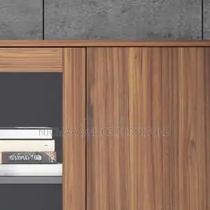 Modern Dual-Type Storage Cabinet With Glass Doors