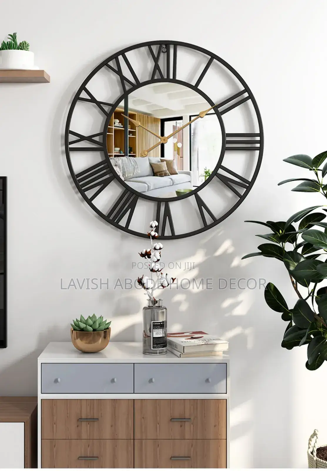 European Style Wrought Iron Wall Clock