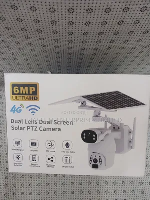 4g-Enabled Solar PTZ Camera: 6mp Dual Lens With Multi-User Sharing