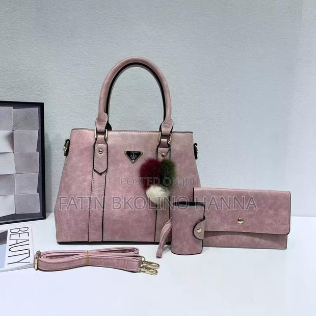 Medium Leather Handbag Set