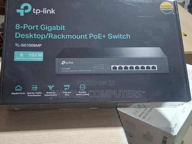 Tp-Link 8-Port Gigabit Switch With 8-Port Poe+ - Tl-Sg1008mp