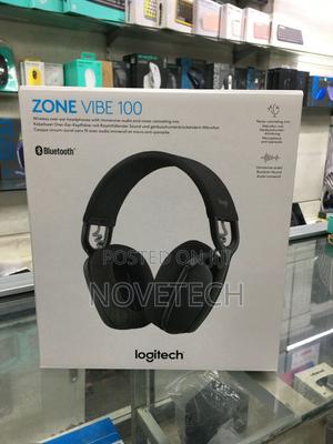 Logitech Zone Vibe 100 Wireless Bluetooth Over-Ear Headset Headphones - main view