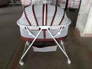 Foldable Baby Bassinet With Net Wheels