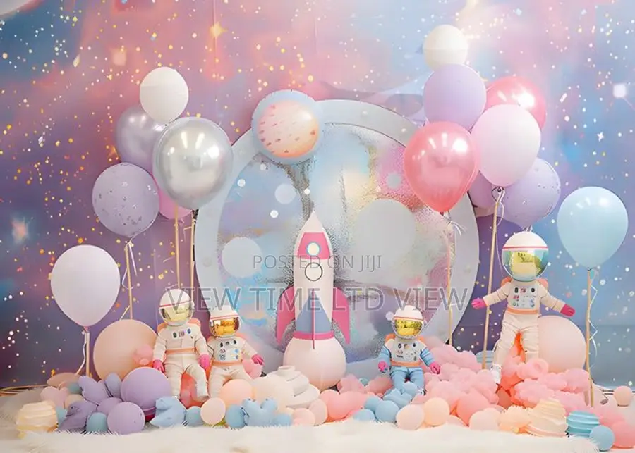 2.1 X 1.5m Vinyl Space Birthday Party Backdrop in Nairobi