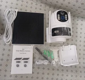 Ai Solar Battery Camera: 6mp 4g PTZ Camera for Off-Grid Security