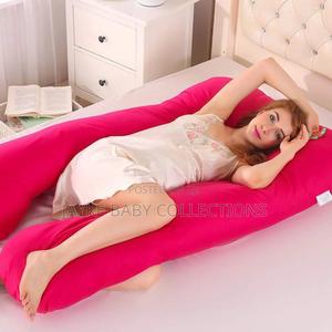 U-Shaped Pregnancy Maternity Pillow With Cover - thumbnail 2