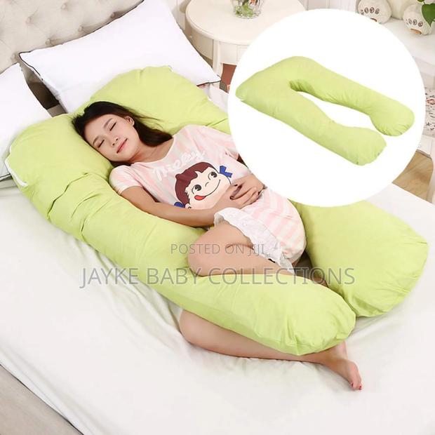 U-Shaped Pregnancy Maternity Pillow With Cover - thumbnail 5