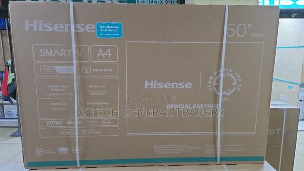 Hisense 50inch A4 Frameless Smart Vidaa Tv, Youtube, Netflix