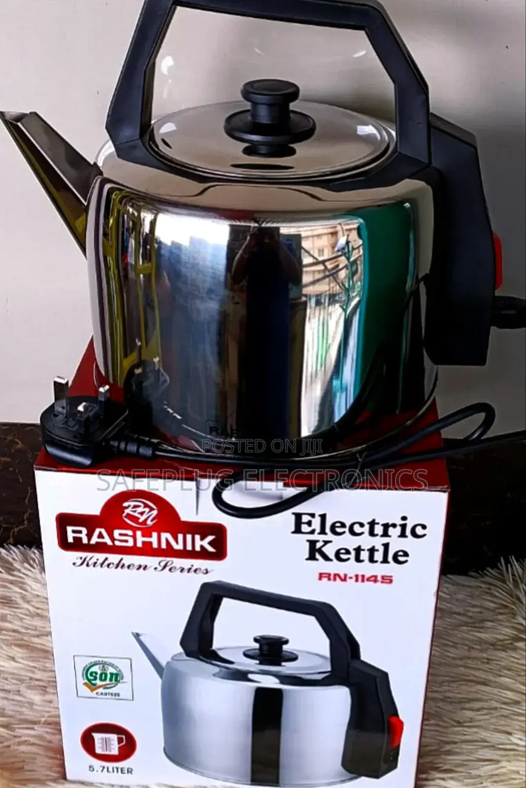 5.7 Litres - Traditional Rashnik Electric Water Kettle, Stainless