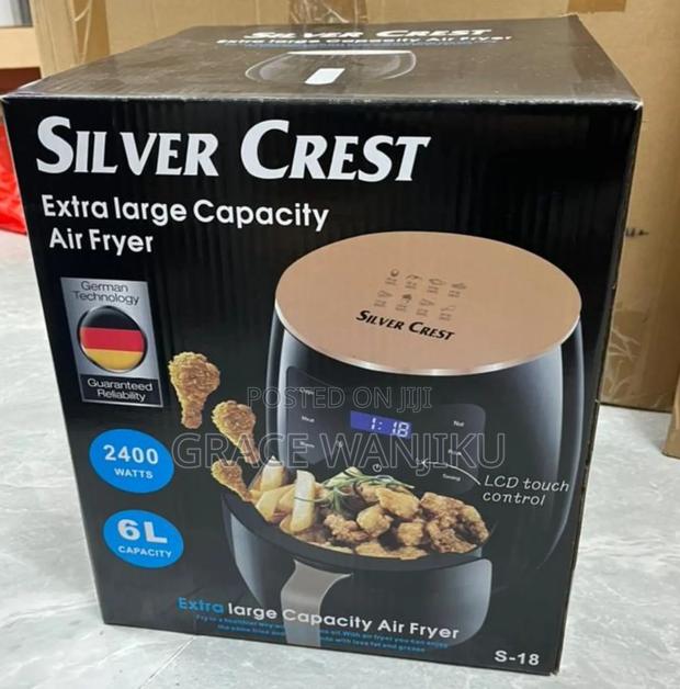 Silvercrest Air Frier 6 Litres 2400 Watts With Mettallic Oven - main view