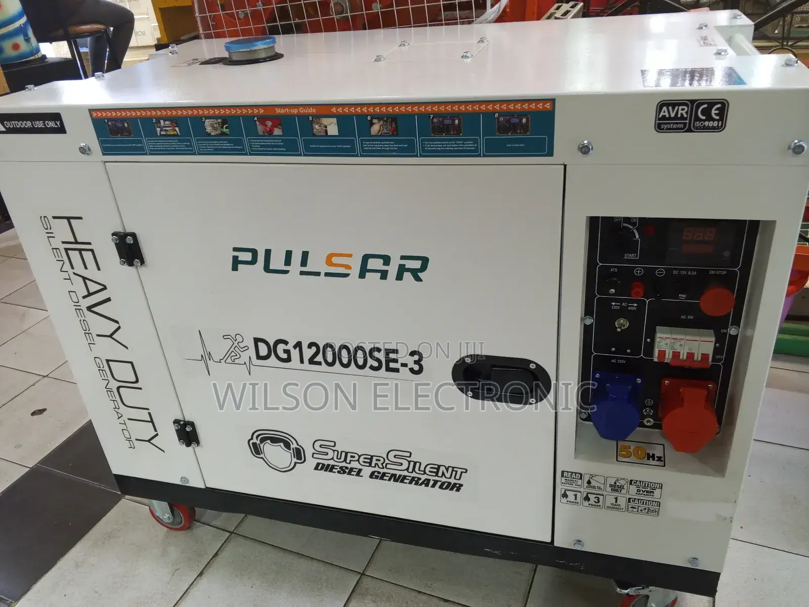 Pulsar Diesel Super Silent Generator. 12kva