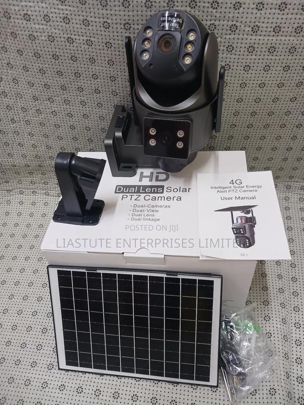 Dual Lens Solar PTZ Camera: Simple Installation With 4g Network