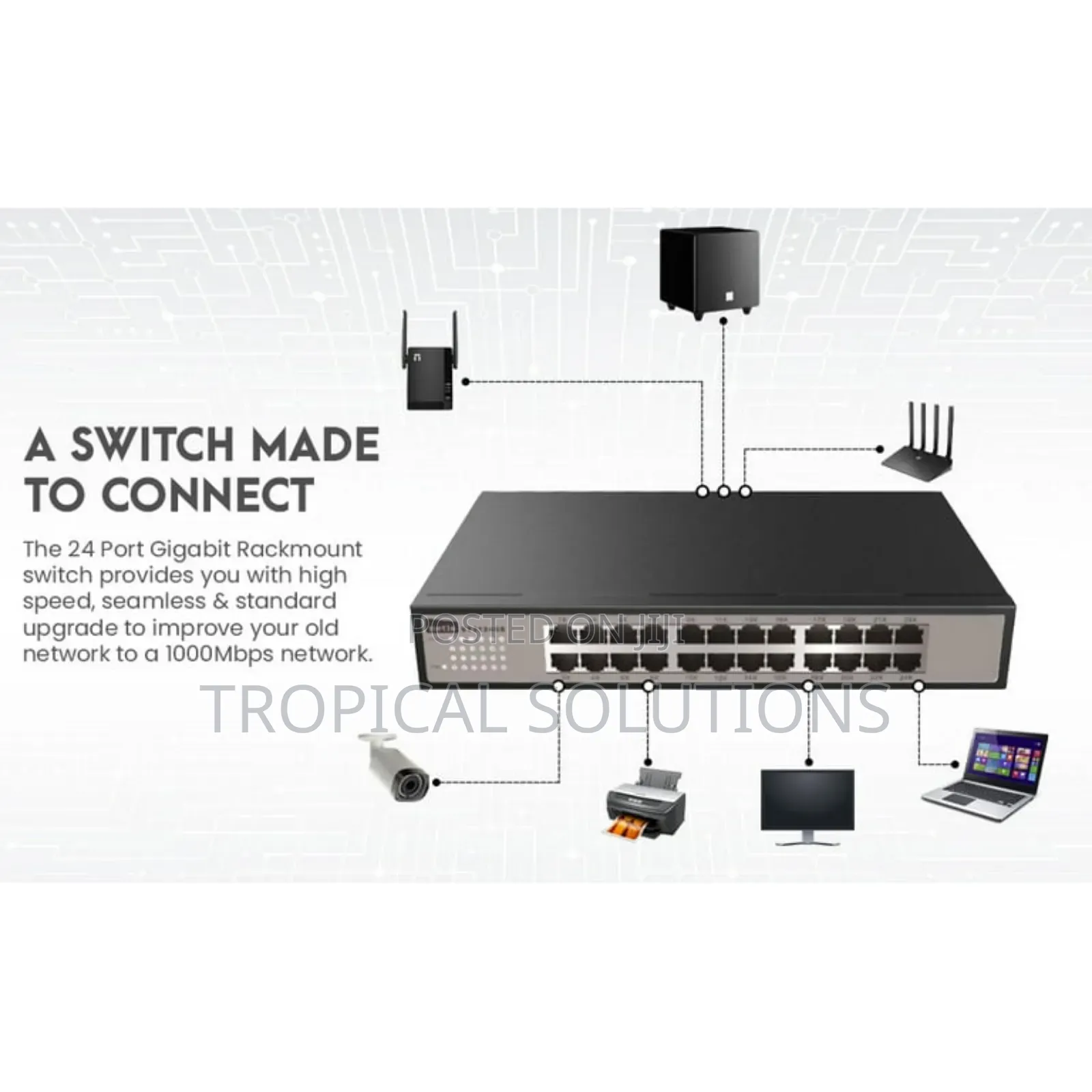 Netis 24 Port Gigabit Switch St3124gs