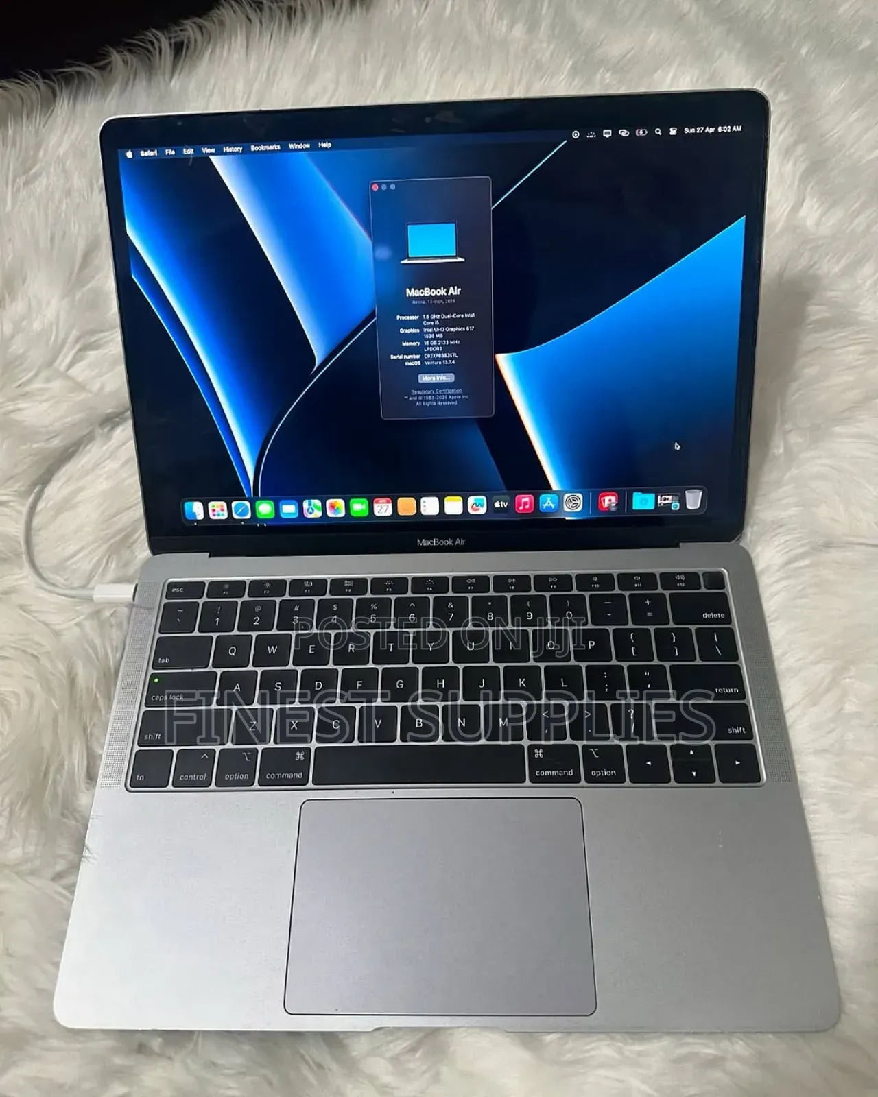 Laptop Apple MacBook Air 2018 8GB Intel Core I5 SSD 128GB