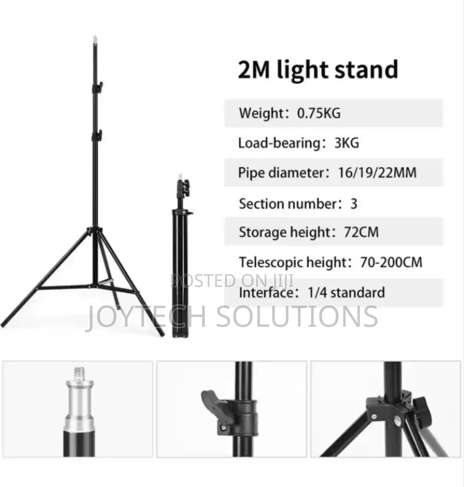 New Photography and Videography 2m Tripod Stand