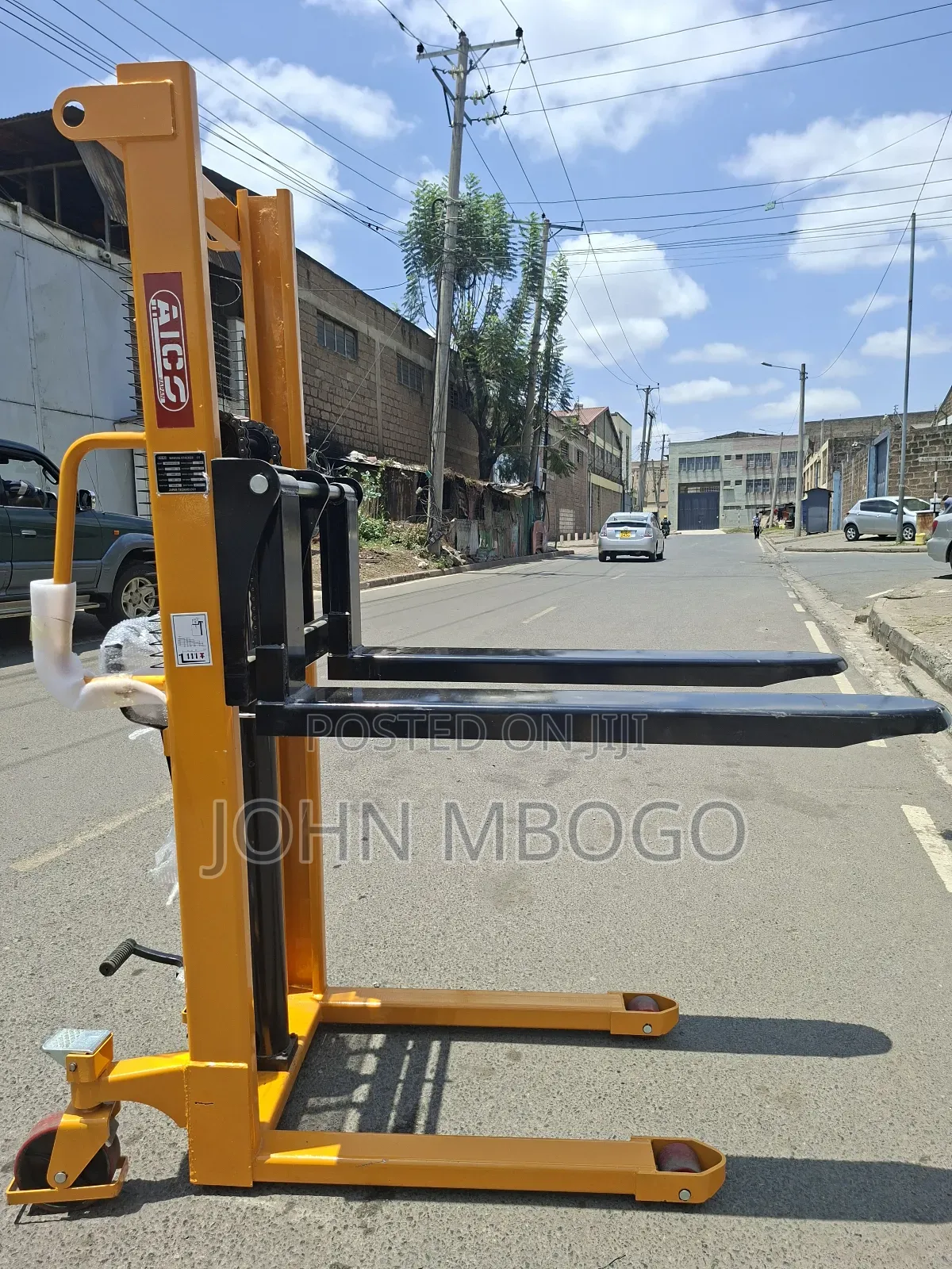 Aico Hydraulic Manual Stacker (2000kg , 1.6m Height)