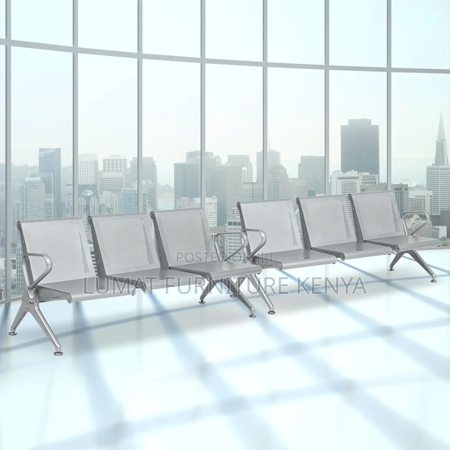 Public Space Nonpadded 3-Seater Bench