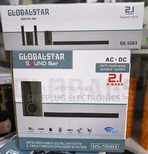 Gs-5503 - Globalstar Soundbar Ac-Dc 2.1 X-Bass Speaker System